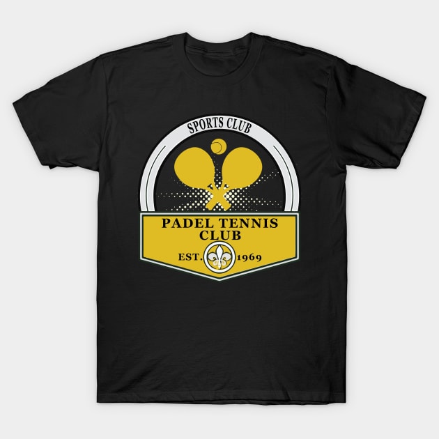 Padel Tennis Club T-Shirt by wiswisna